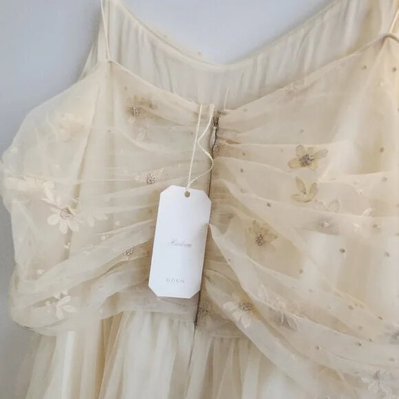 Dôen Heirloom Cardamine Dress Birch XXL Maxi Tulle Viscose Ethereal Flowers NWT - Picture 11 of 14
